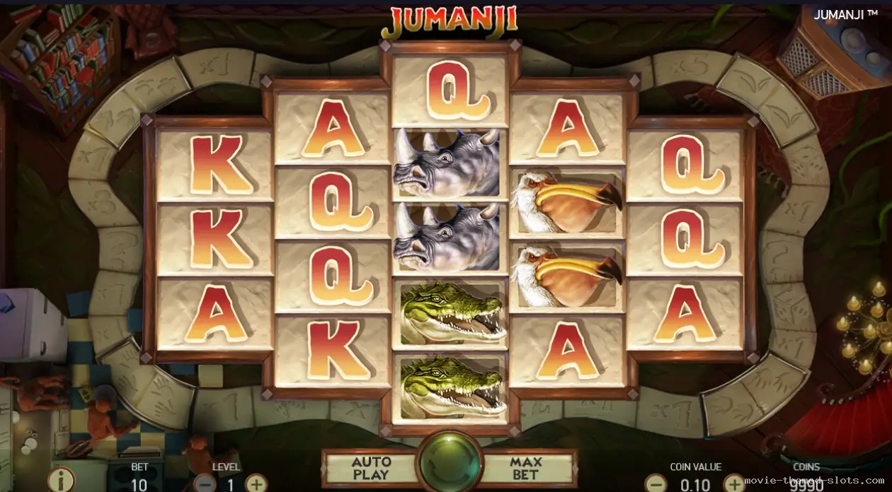 Jumanji slot machine by NetEnt Screenshot 3