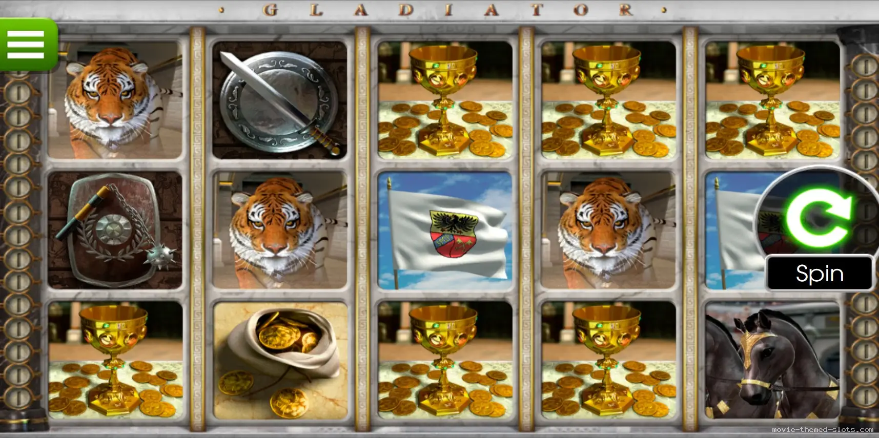 BetSoft's Gladiator Slot Screenshot 3