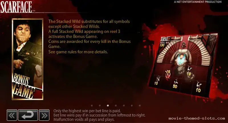 NetEnt's Scarface Slot Screenshot 2